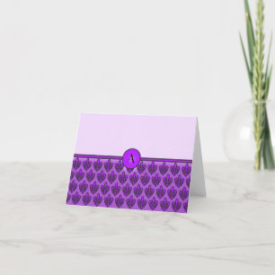 Monogrammable Fleur De Lis Kort