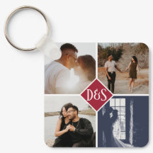 Monogrammad 5 Photo Anpassningsbar Collage Personl