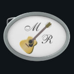 Monogrammad Acoustic Guitar<br><div class="desc">Bälte blockerar akustisk gitarr i monogrammet som du kan anpassa med valfri text. Om du behöver hjälp med att anpassa kontaktar du oss genom länken på den här sidan. Elektrisk gitarr, personlig bälte-låsbeslag</div>