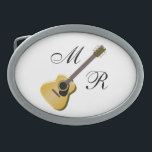 Monogrammad Acoustic Guitar<br><div class="desc">Bälte blockerar akustisk gitarr i monogrammet som du kan anpassa med valfri text. Om du behöver hjälp med att anpassa kontaktar du oss genom länken på den här sidan. Elektrisk gitarr,  personlig bälte-låsbeslag</div>