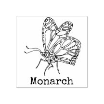 Monogrammad av monarch Butterfly