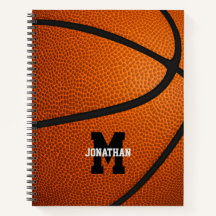 Monogrammad basketball spiral