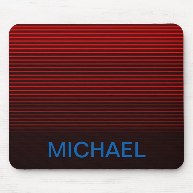 Monogrammad Blue Orange Red Black Rand Musmatta (Framsidan)