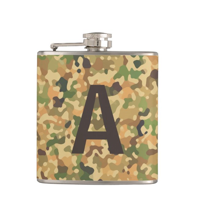Monogrammad Camo Höst färger Fickplunta (Framsidan)