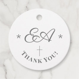 Monogrammad Catholik Bröllop Gåvor Etiketter