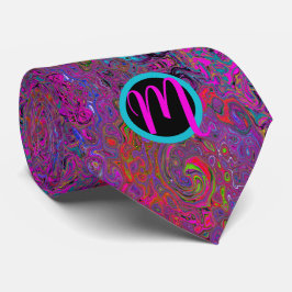 Monogrammad Colorful Groovy Retro Slips