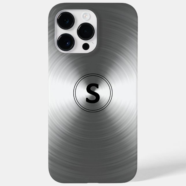 Monogrammad Contemporary Silver Radiant Mönster (Baksida)