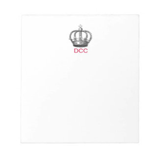 Monogrammad Corona Note Pad Anteckningsblock