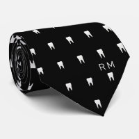 Monogrammad Dentist Orthodontist Tooth Mönster