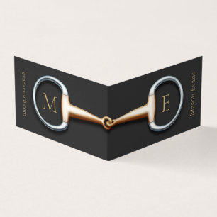 Monogrammad Eggrums Snaffle Bit Horse Industry Visitkort