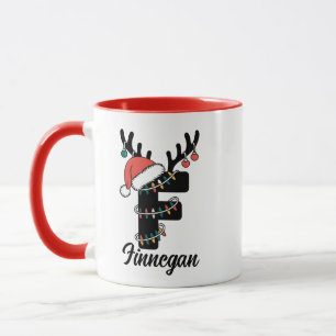 Monogrammad familjejul Helgdag för Personlig Mugg