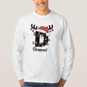 Monogrammad familjejul Helgdag för Personlig T Shirt