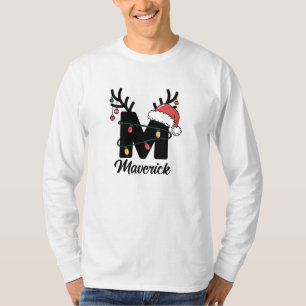 Monogrammad familjejul Helgdag för Personlig T Shirt
