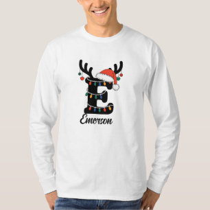 Monogrammad familjejul Helgdag för Personlig T Shirt