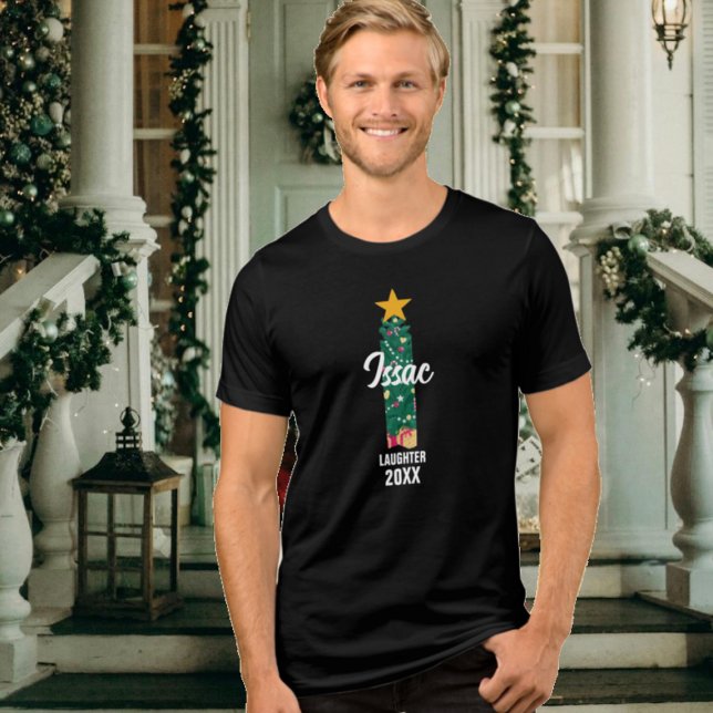 Monogrammad Family jul Issac: T Shirt (Skapare uppladdad)