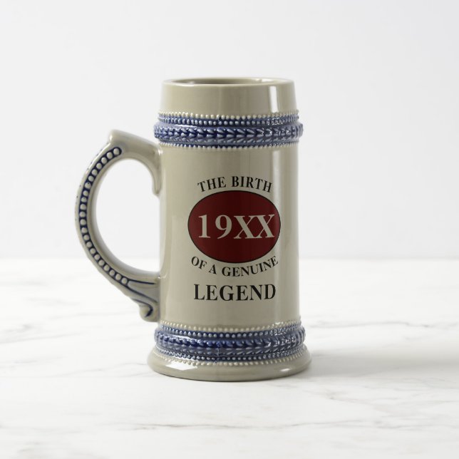 Monogrammad Far-födelsedagsljud varje år Namn Sejdel (Vänster)