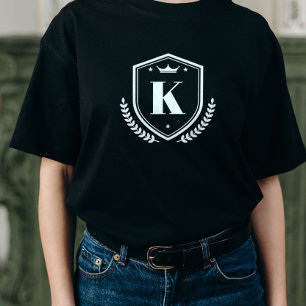Monogrammad First Namn Initial Laurel Wandedräge B T Shirt