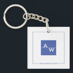 Monogrammad Formal Box<br><div class="desc">En modern nyckelkedja för chic och snyggt med initialer som är så vackert designad i en låda. Perfekt för souvenirer och ge.</div>