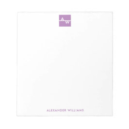 Monogrammad Formal Box Anteckningsblock