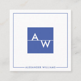 Monogrammad Formal Box Fyrkantigt Visitkort