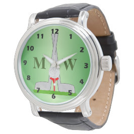 Monogrammad Golf Design Armbandsur