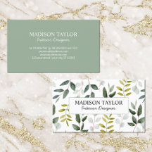 Monogrammad Grönt Eucalyptus Tropical Löv