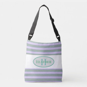 Monogrammad Grönt som fyllde i bag Axelväska