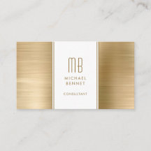 Monogrammad Guld Metallic Foil Consultant