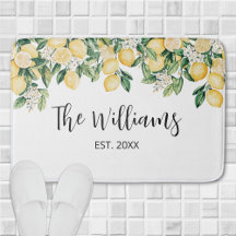 Monogrammad Gult Lemon Träd