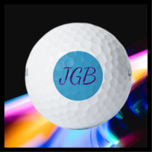 Monogrammad Himlar Blue eller Välj Färg bakgrund