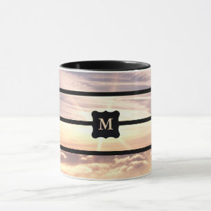 Monogrammad himlar scen mugg