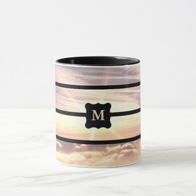 Monogrammad himlar scen mugg (Center)