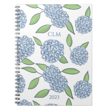 Monogrammad Hydrangea Anteckning