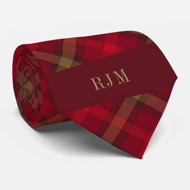 Monogrammad Initialer och Red Play Slips (Rullad)