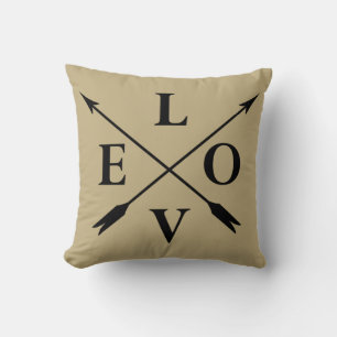 Monogrammad kärlek throw kudde