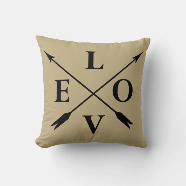 Monogrammad kärlek throw kudde (Framsida)