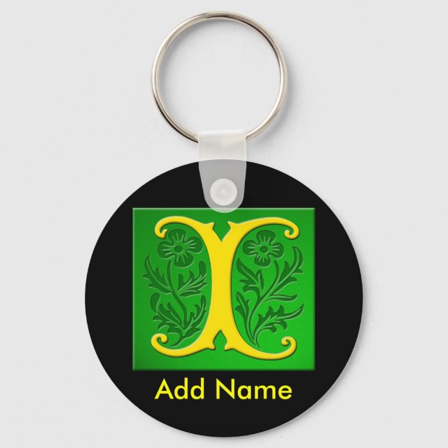 Monogrammad Keychain Nyckelring (Framsida)