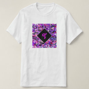 Monogrammad Konfetti-Lila Tröja