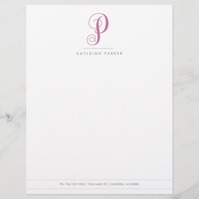 Monogrammad Letterhead | Monogram Shop (Framsida)