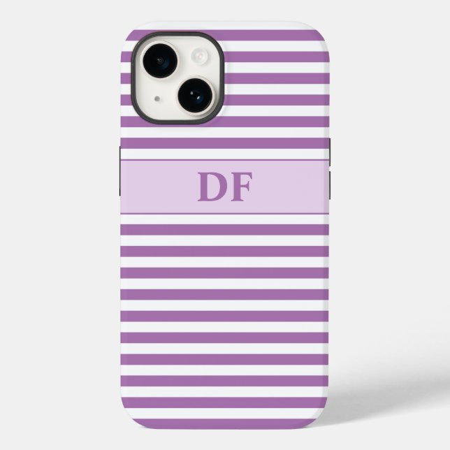 Monogrammad Lila/White Rand (Baksida)