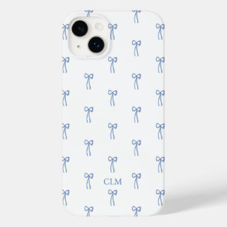 Monogrammad Little Bow Blue