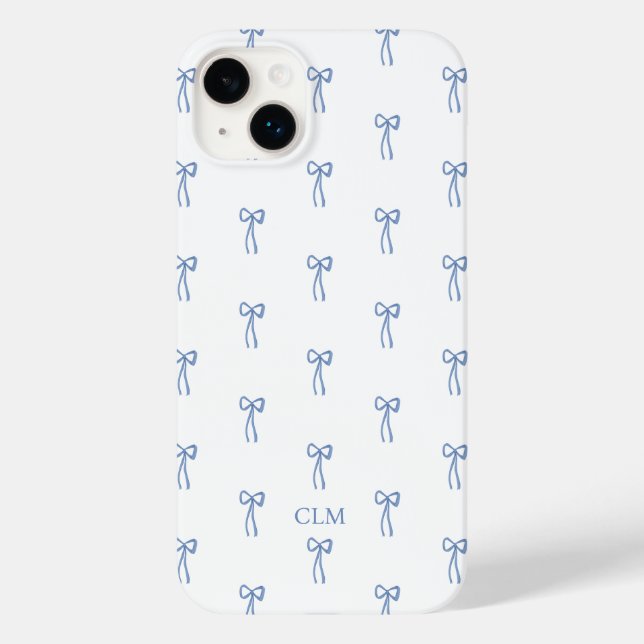 Monogrammad Little Bow Blue (Baksida)