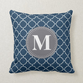 Monogrammad marockansk lattice i marockansk flotta kudde