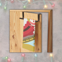 Monogrammad Merry & Bright Jul på Guld |