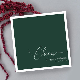 Monogrammad Minimalism: Cheers to Lycklig par Pappersservett