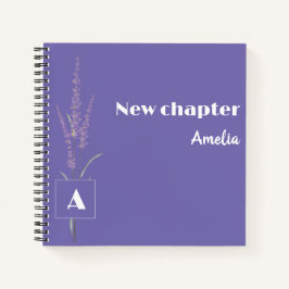 Monogrammad, minimalistisk lavender Pension namn
