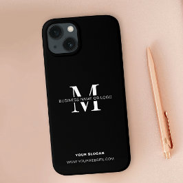 Monogrammad minimalistisk, svart, modern Logotyp f