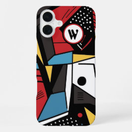 Monogrammad Modern Geometric Abstrakt