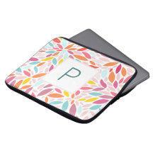 Monogrammad Modern Löv Mosaic i Vibrant Pastels