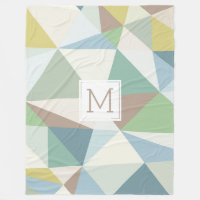 Monogrammad Modern Pastel Geometric Design